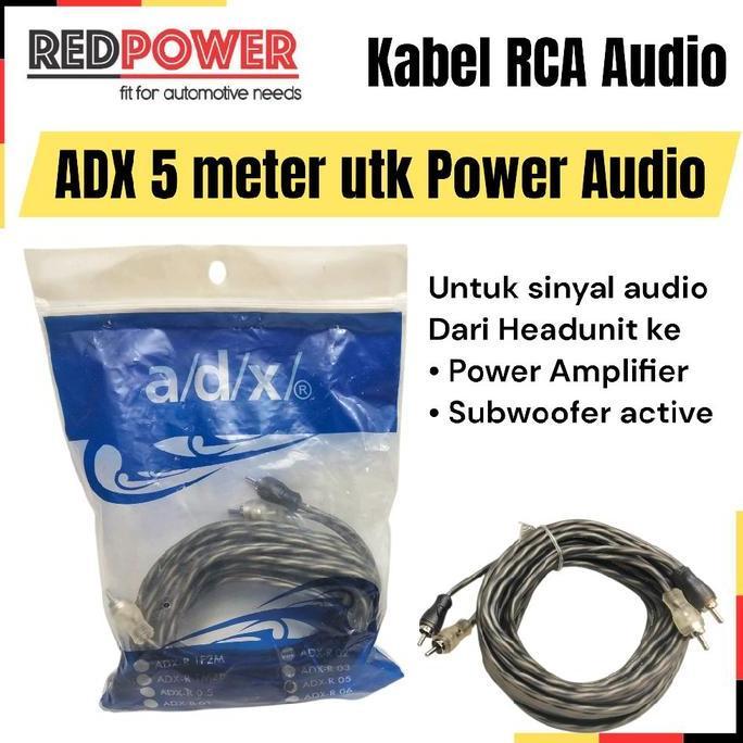 MEIDANO ADX kabel RCA power amplifier audio mobil 5 meter 5meter 5mtr 5 mtr meter