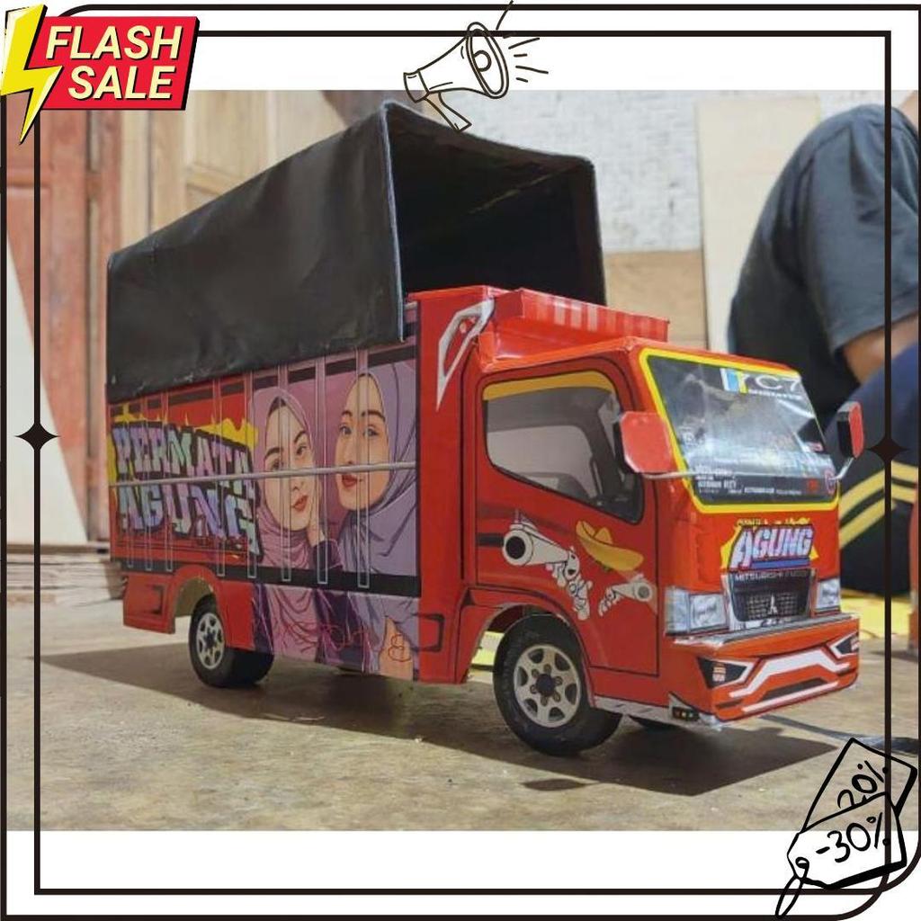 Cod Miniatur Truk Oleng Permata Agung Variasi Terpal, Trek, Trak, Truck Oleng Miniatur, Truk Oleng K