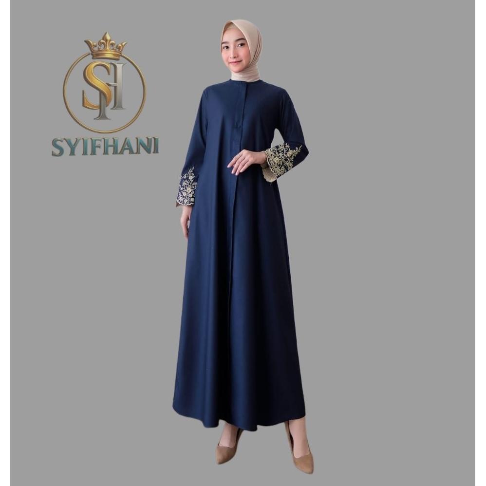 Syifhani - Hajrah Asma Bordiran Komputer Bahan Katun Toyobo Motif Simpel