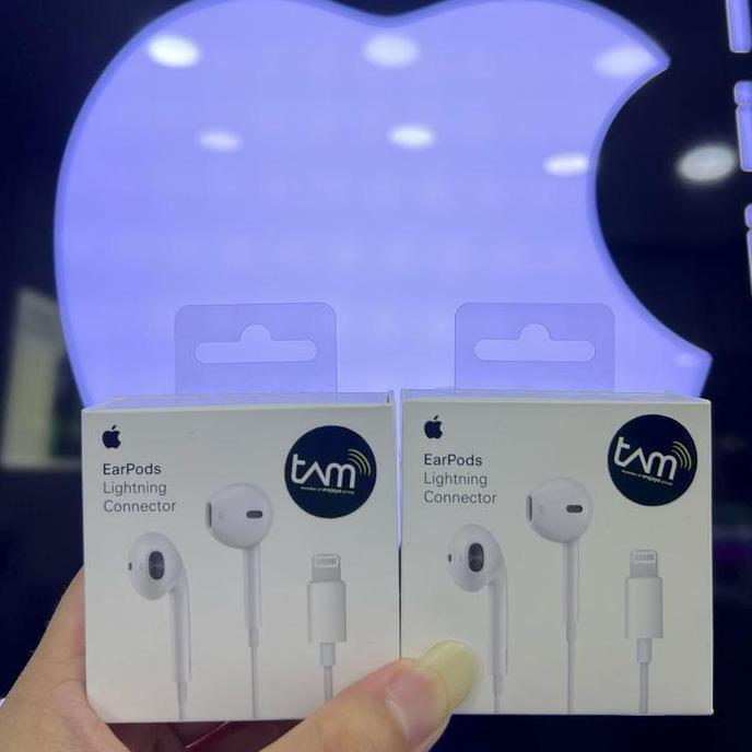 BEBAS ONGKIR - Earpods iPhone USB to Lightning Original Resmi TAM / iBox
