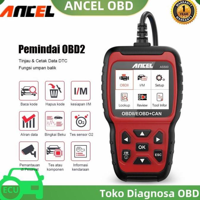 FERNOREN ANCEL AS500 OBD2 Scanner Pembaruan Gratis untuk Toyota ISUZU Ford BMW