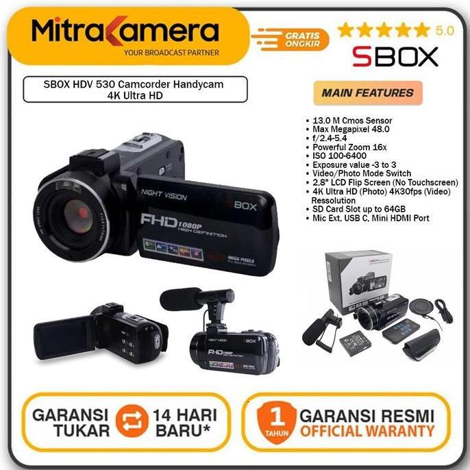 HILGHOSE SBOX HDV 530 Camcorder Handycam 4K Ultra HD