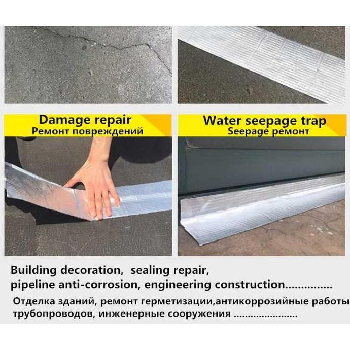 BIANCHELO Lakban Aluminum Foil ANTI air/ panas tambal semen genteng asbes talang