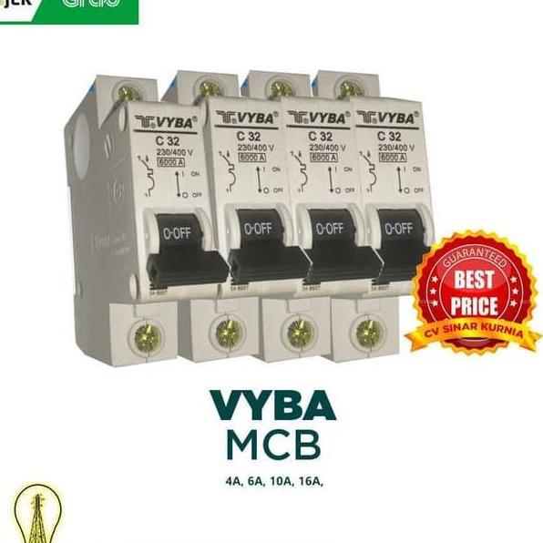 Allthebest- MCB VYBA 4A, 6A, 10A, 16A | VYBA MCB