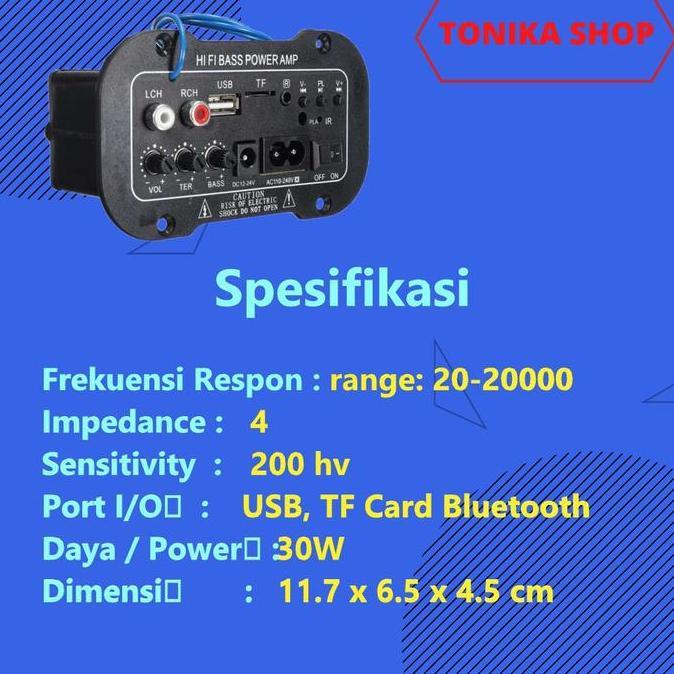 Allthebest- Amplifier Board Audio modul Bluetooth USB Radio HIFI Bass Power AMP