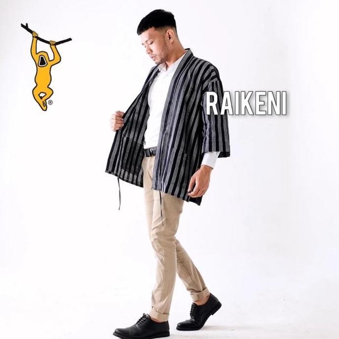 HEMAT LUAR BIASA RAIKENI Kimono Lurik | Kimono Outer Batik | Kimono Unisex | Outer Pria | Cardigan P