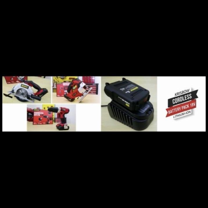 DISKON BATERAI BOR KRISBOW 18V UNTUK BOR KRISBOW 18V 4.0AH 