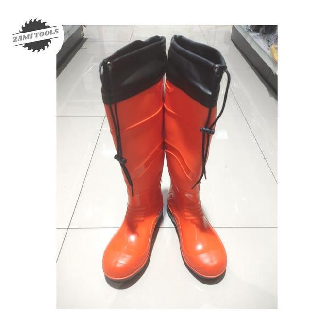 sepatu boots safety krisbow orange terlaris