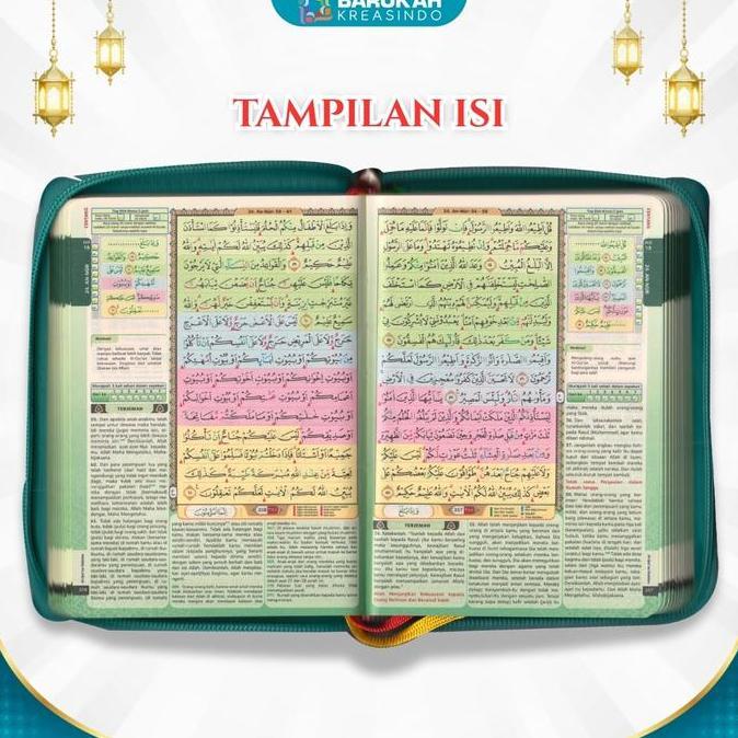 Al Quran Hafalan Al Hufaz A6 Custom Nama Resleting Tajwid Berwarna Terjemahan Alquran Dan Terjemah L