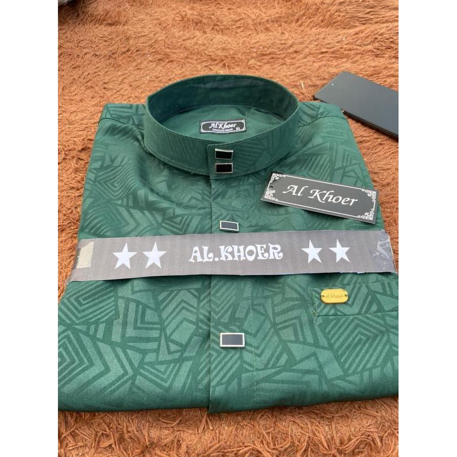 kemeja sultan kemko pria dewasa kemko kurta sultan embos lengan panjang Hijau Hitam Koko Abu Biru Ka