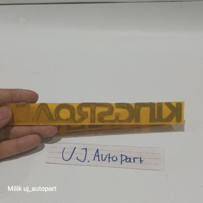 Grosir Emblem Logo Bagasi Tulisan Kingsroad / Mobil Nissan Terrano / Warna Chrome Original 100 %