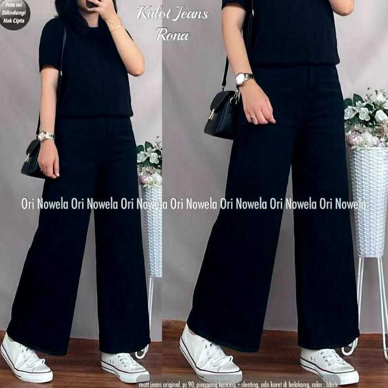 recommended af higwaitshigh waist kulot jeans wanita premium asli jeans tebal