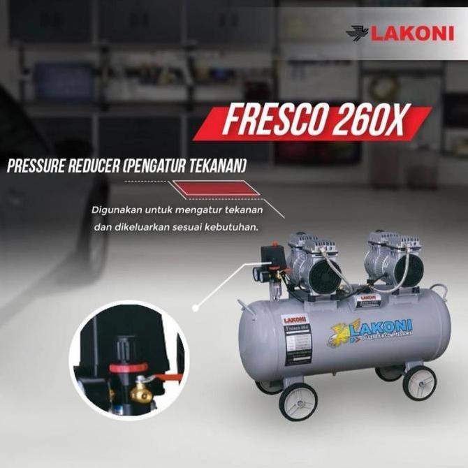 Mandiri Kompresor Silent Oilles 2 Hp Fresco 260 X Lakoni - Air Compressor