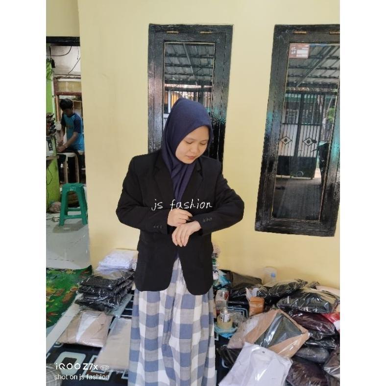 DISKON JAS BLAZER WANITA HIJAU ARMY/JAS KANTORAN/JAS KERJA WANITA