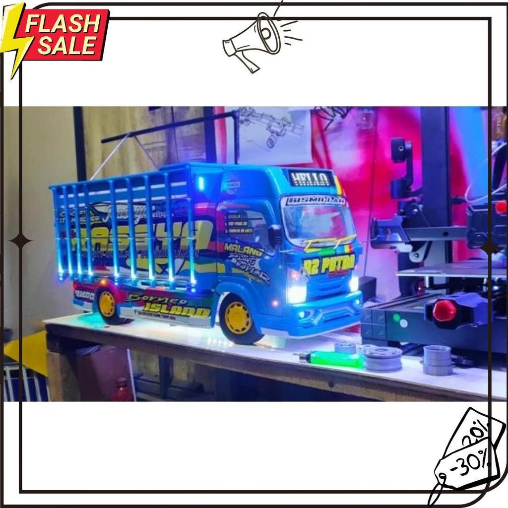 Promo Murah Miniatur Truk Oleng Full Variasi Lampu Dan Terpal Mainan Anak Rc Wahyu Abadi Brewog Audi