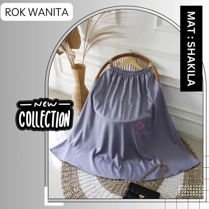 Rok panjang wanita muslimah Polos Rok kerja ootd remaja