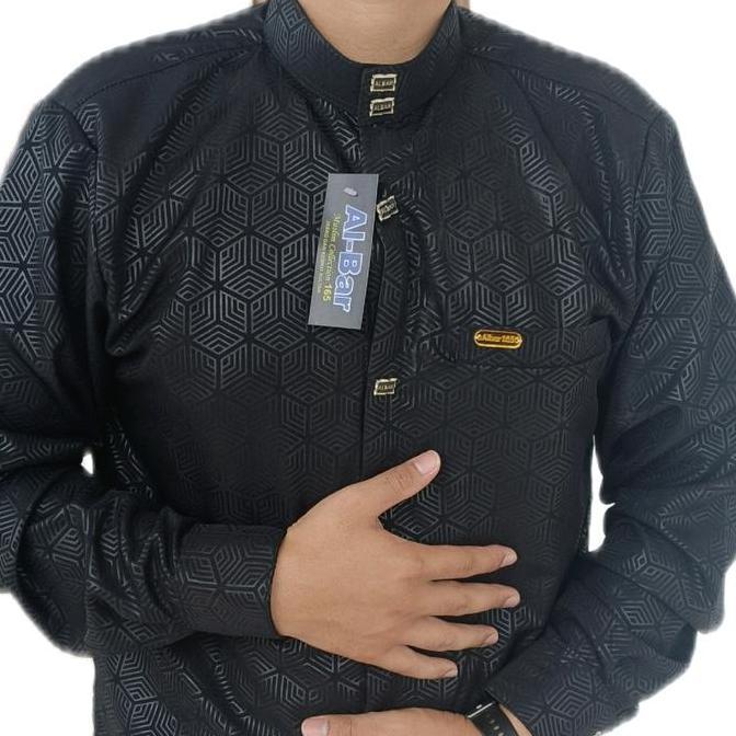 kemko sultan motif jaguar dan embos Pria Muslim Dewasa Atasan Motif Kain Katun Embos  Kurta Toyobo N