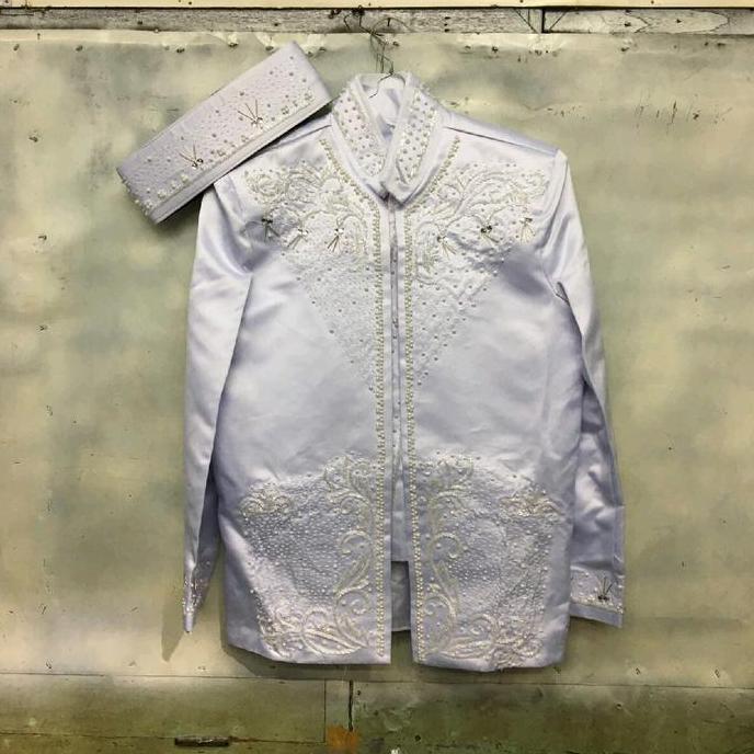 Basofi muslim putih/beskap sunda