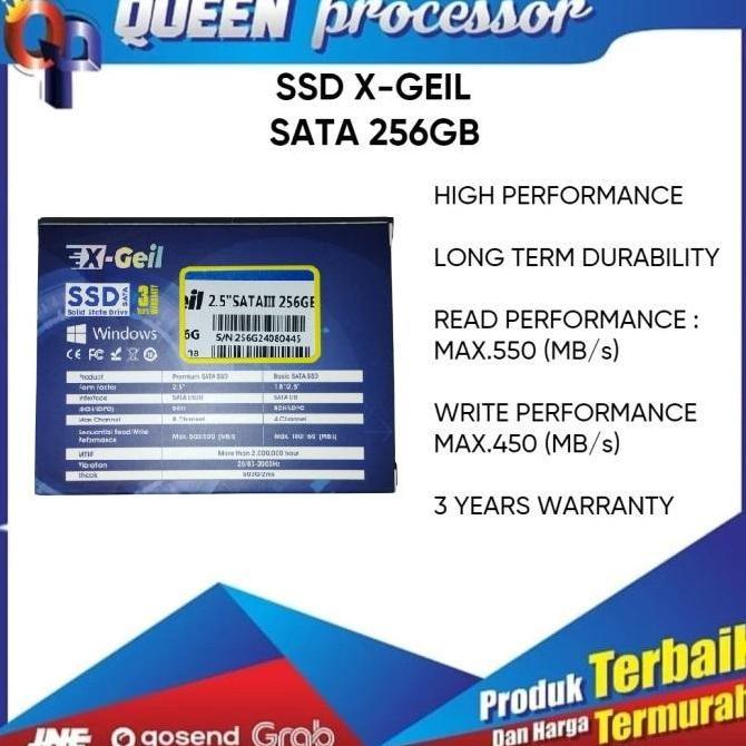 Saverain- Ssd 256Gb Sata Iii X-Geil Garansi 3 Tahun