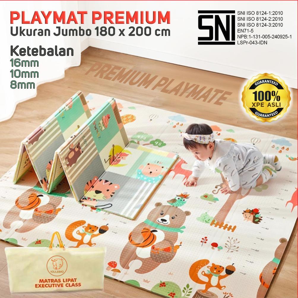 KARPET LIPAT BAYI PLAYMATE 180x200 TEBAL 16MM PLAYMAT KARPET BUSA ANAK Promo