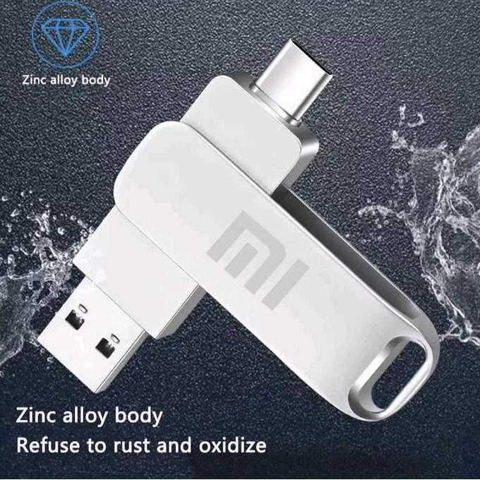 Saverain- Flashdisk Usb Xiaomi 2Tb Original 3 In 1 Type C 1Tb Penyimpanan Storage