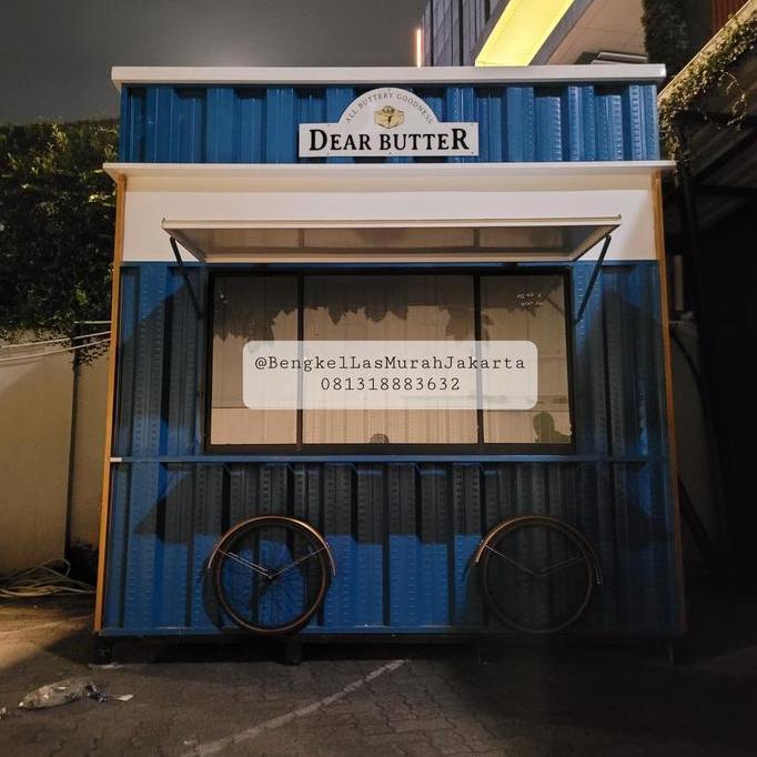 Terlaris Booth Gerobak Stand Container 3X2X3 Knockdown