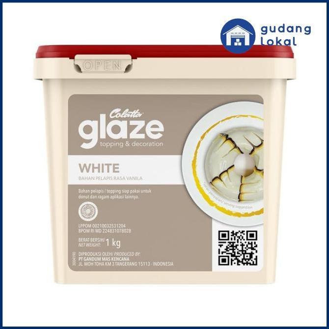 GLAZE WHITE COLATTA 1 KG-GLAZE DONUT