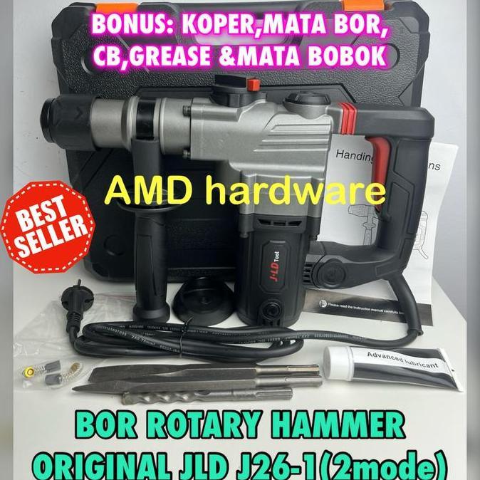 Powerx- Mesin Rotary Hammer Bor Bobok Beton Tembok 5Kg Jld J26-1 Sds + J-26