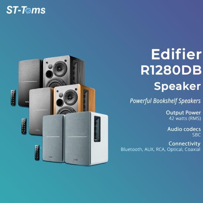 Edifier R1280DB / R 1280DB Poweful Bluetooth Bookshelf Active Speakers terlaris