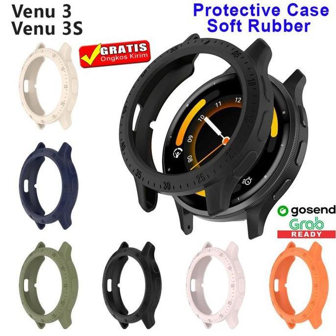 TPU Bumper Case For Grmin Venu 3 - Grmin Venu 3S Protective Soft Cover Casing