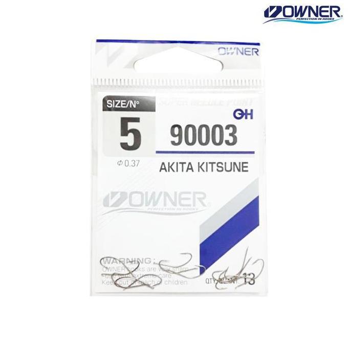 Langsungdapat- Owner Akita Kitsune 90003 Hook Mata Kail Pancing Made In Japan