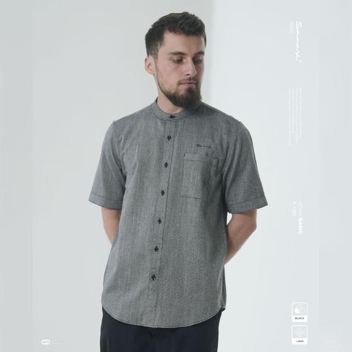 SAMASE R Kemeja Koko Basic Lengan Pendek