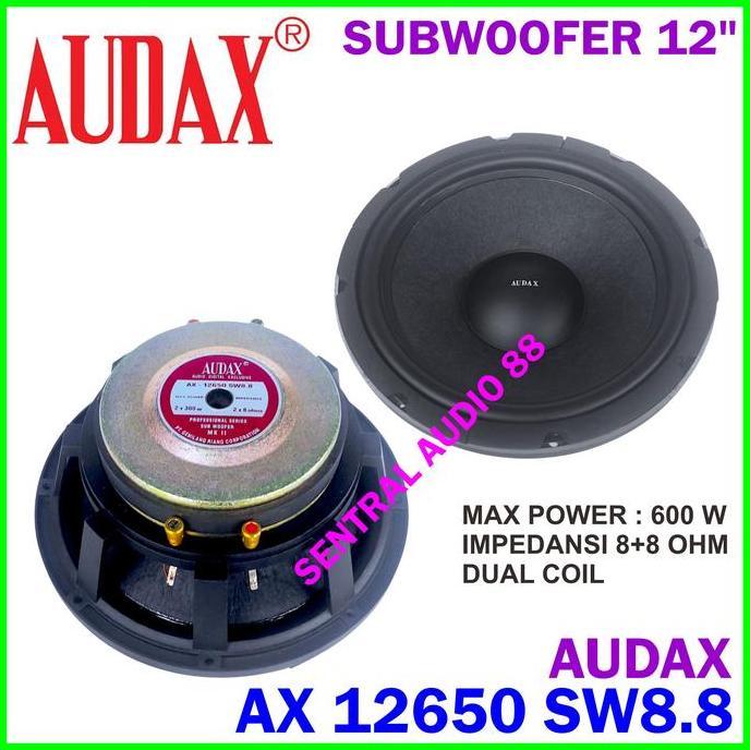 Subwoofer Audax AX 12650 SW4.4 / SW8.8 Speaker 12 inch Sub Woofer 12" 12 in AX12650 SW 4.4 / 8.8 Ori