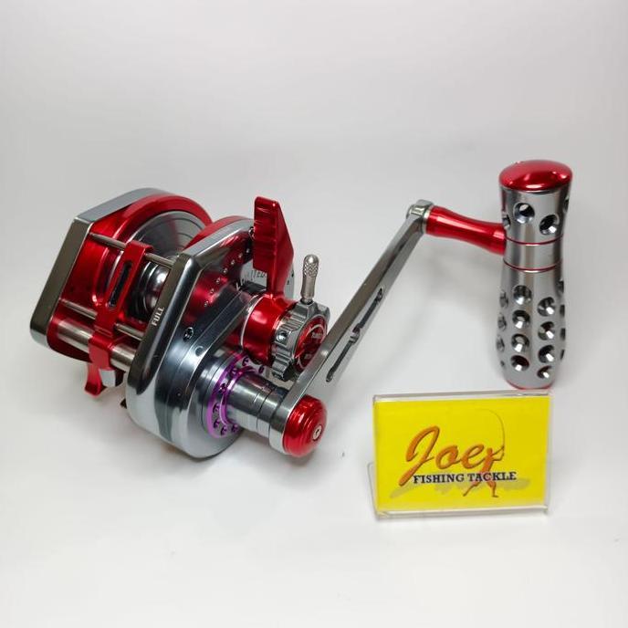 HARGA DISC - Wiki Master VIP3000H Turbo Knob Jigging Master Overhead + Docking Reel