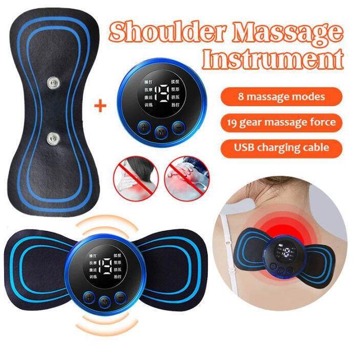 FREE ONGKIR ALAT PIJAT ELEKTRIK EMS TEMPEL KABEL USB MULTIFUNGSI RECHARGING TERAPI LEHER PUNGGUNG PI