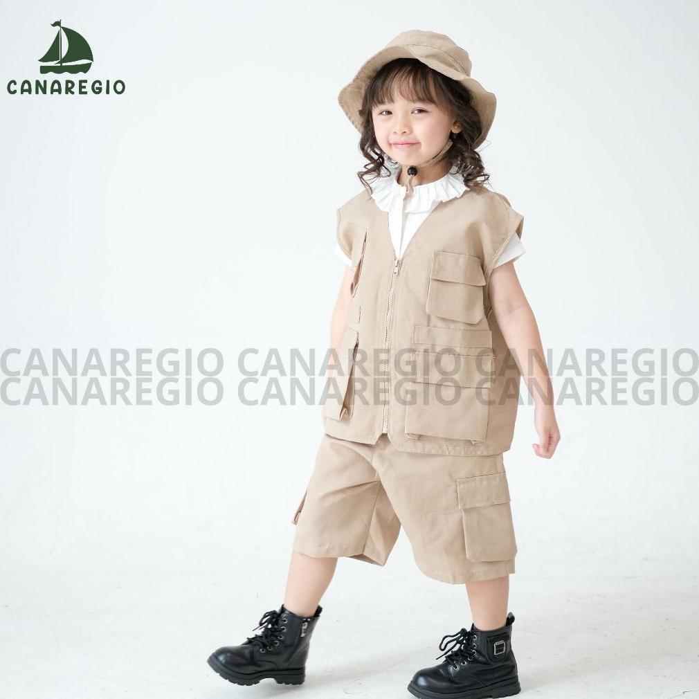 Baju Safari Anak Baju 1 Set Anak Safari Penjaga Kebun Binatang | Kostum Penjaga Safari Anak | Kemeja