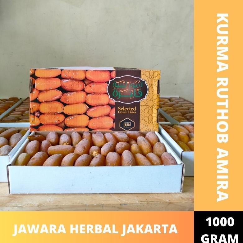 Kurma Ruthob Libya Kurma Muda Ruthab Amira Fresh 1kg Asli