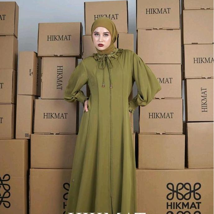 [NEW] A202568 - Abaya Hikmat Fashion Original set Hijab