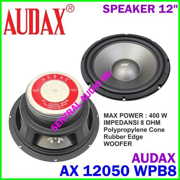 Audax AX 10050 WPB8 Speaker 10 inch Woofer Sub AX10050 Low Bass 10" 10in Original terlaris
