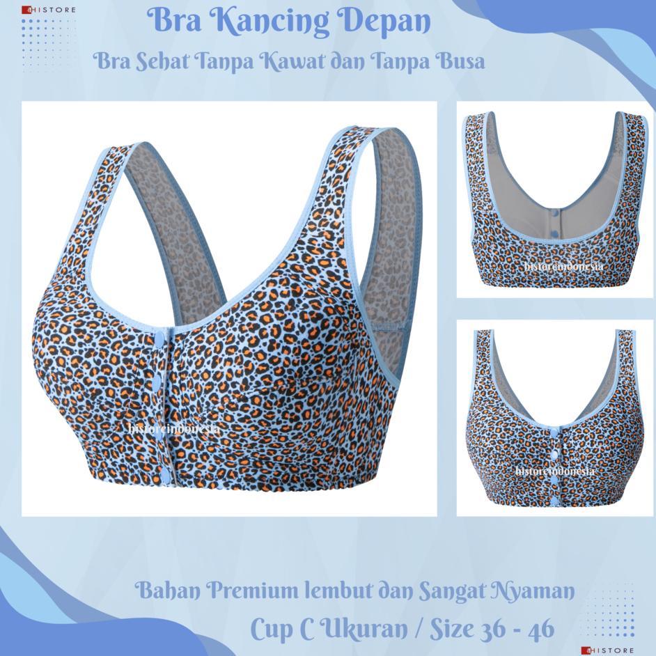 Bra BH Wanita Push Up Kancing Buka Depan Tanpa Busa & Tanpa Kawat  Lembut & Nyaman 3005