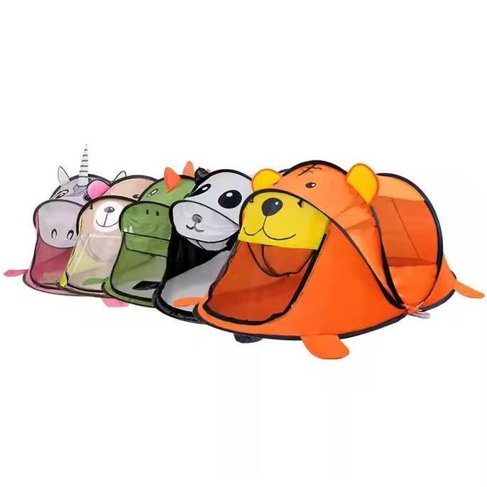 TENDA ANAK KARAKTER HEWAN INDOOR OUTDOOR (BONUS TAS) TENDA CAMPING TENDA LIPAT MAINAN ANAK Permainan