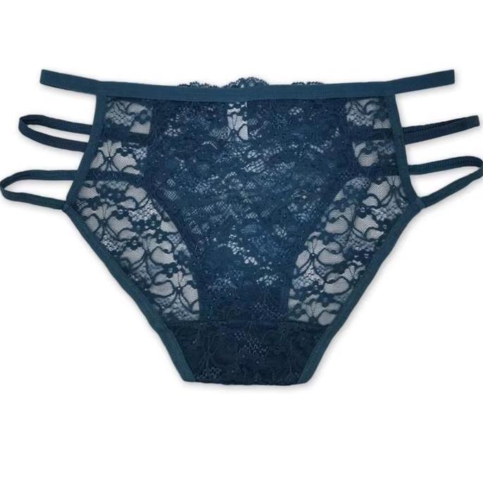 CELANA DALAM WANITA - CD TRANSPARAN RENDA 80% NYLON TALI SAMPING ADA TIGA 89616
