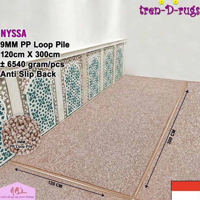 // TREN-D-RUGS SAJADAH MASJID KARPET SEJADAH POLOS MODERN ALAS SHOLAT MUSHOLA ROLL GULUNGAN PANJANG 