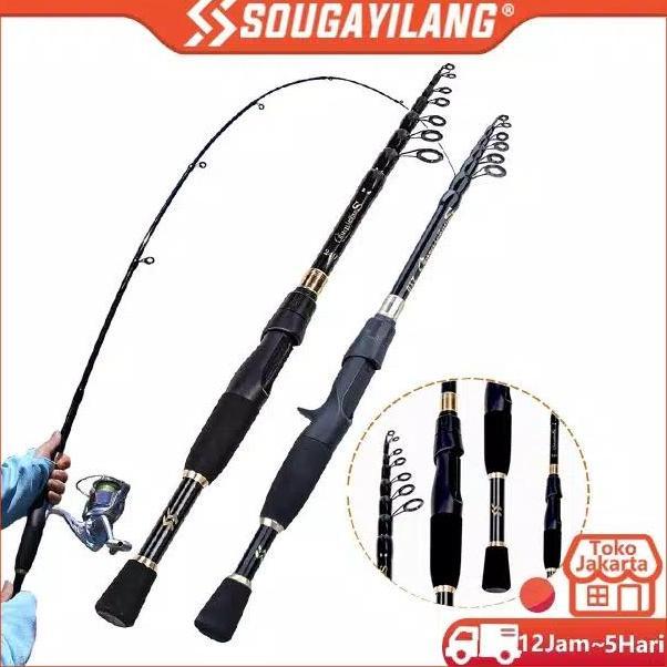 Joran Pancing sougayilang Spinning Fishing/Casting Rod Ultralight 1.8M