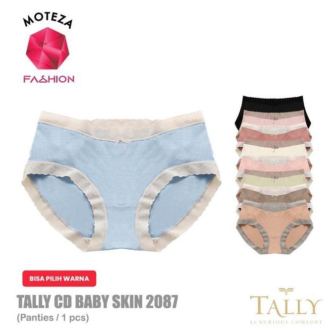 Tally 9705 ; 2087 ; 9074 ; 9084 ; 9704 CD Celana Dalam Wanita Baby Skin - Super Lembut | Free Size F