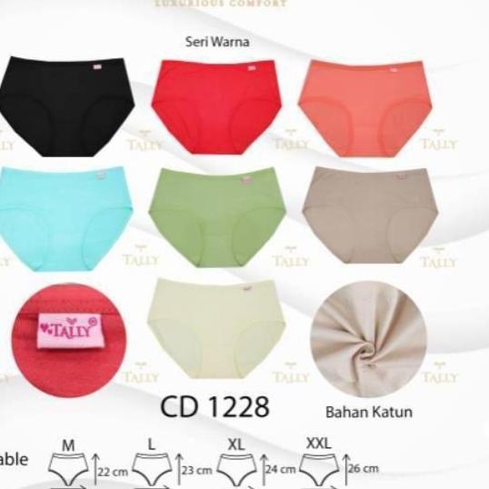 cotton bamboo CELANA DALAM / CD WANITA TALLY 1228