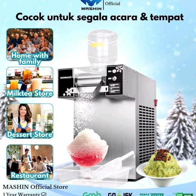 Sale Mashin - Mesin Es Bingsoo 360Watt 180Kg/24Jam Mesin Ice Cream, Es Salju, Es Serut Snowmaker