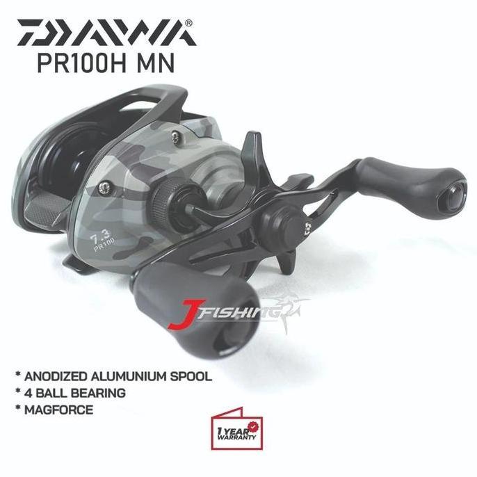 Reel BC DAIWA PR 100H CAMO | Handle Kiri & Kanan | Bait Casting | Gabus | Toman | Rawa | Resmi
