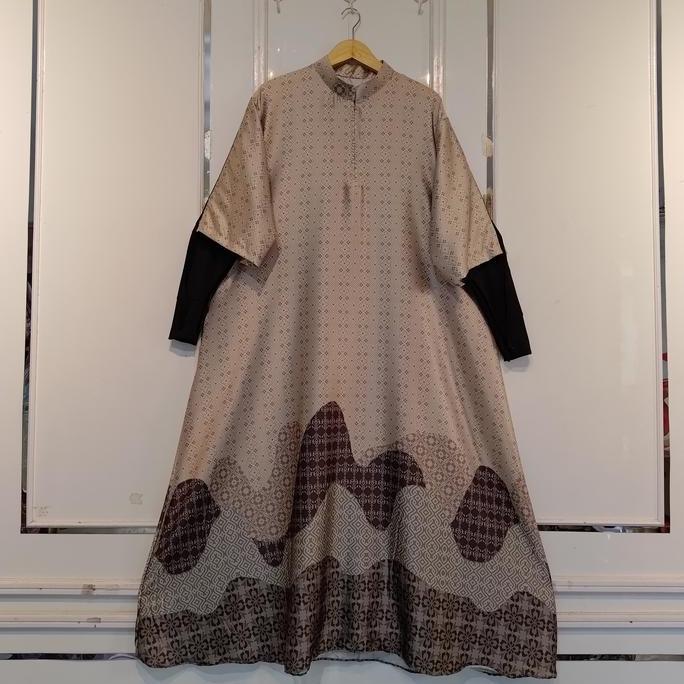 SILVANA DRESS | Gamis Silk Jumbo LD 130cm Mewah Elegan Lembut Wanita Muslim Oversize Busui Maxi Nyam