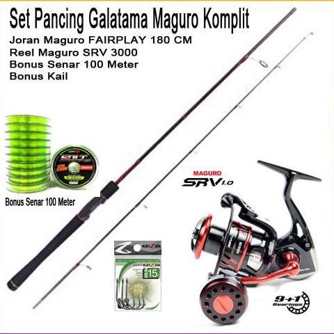 Set Pancing Galatama Maguro Joran Maguro 180CM Original